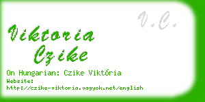 viktoria czike business card